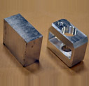 CNC Horizontal Milling of Aluminum Mounting Block Component for the Defense Industry